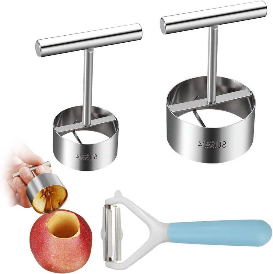 Appelsnijder 2 stuks Ievatorsolo voor appels Appelsnijder