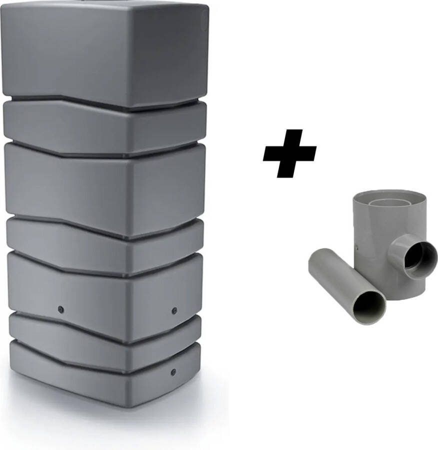Aqua tower regenton 650l antraciet met vulautomaat