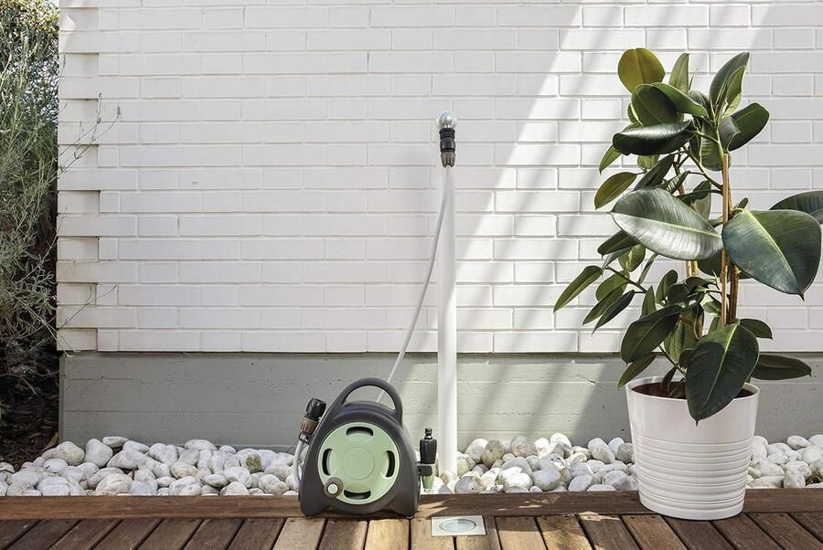 Aquabag RECO minislangbox gerecycled kunststof 10 meter bewateren planten potten balkons tuinen Tuinslang haspel