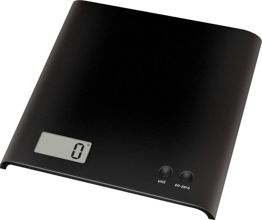 Arc Digitale keukenweegschaal 3 kg compacte weegschaal inclusief CR2032-batterij lcd-display toevoegen en wegen nul- tarra-functie eenvoudige reiniging ABS-platform met