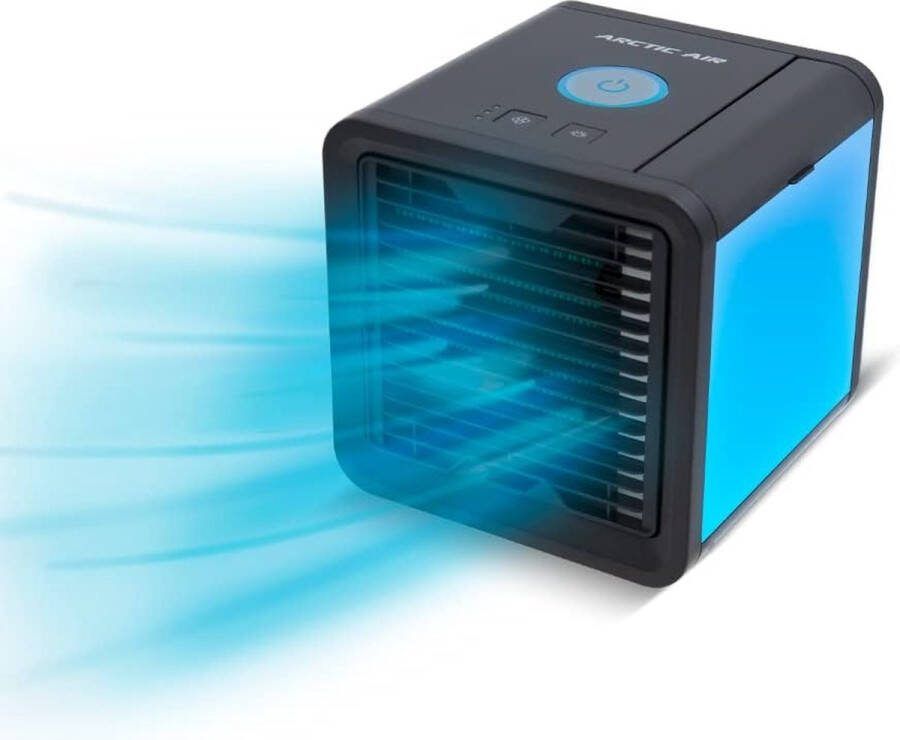 Arctic Air Black Edition portabler Air-Cooler met LED verlichting Water-Verkoeling Luchtkoeler