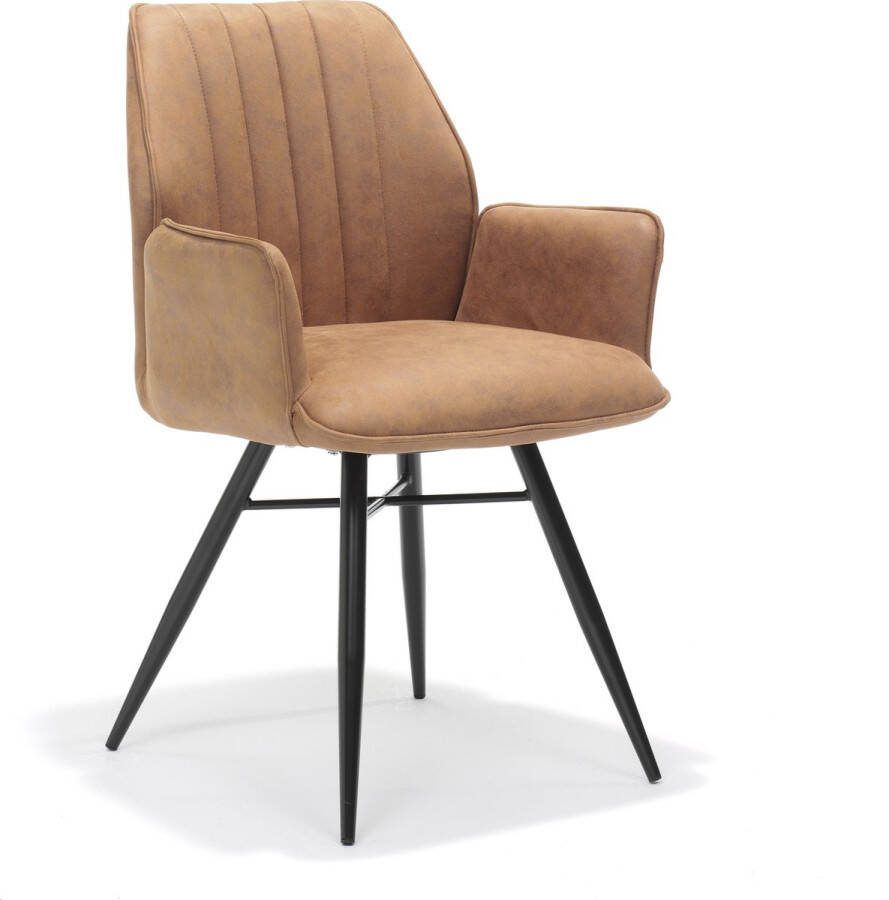 Armstoel Puk Cognac
