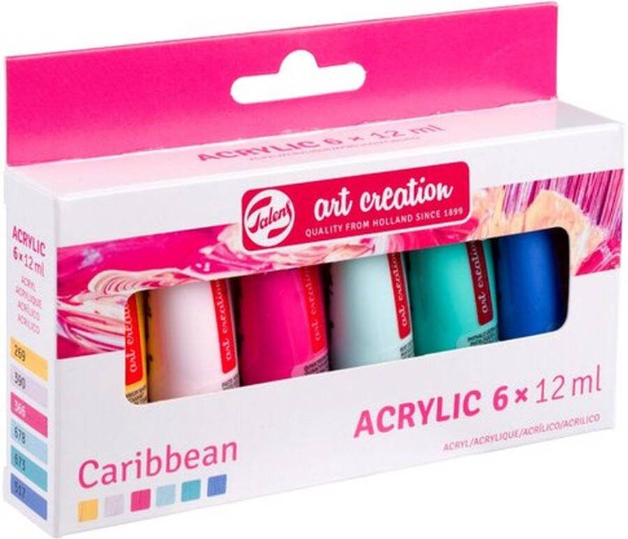 Art creation acrylverf set caribbean 6 x 12 ml