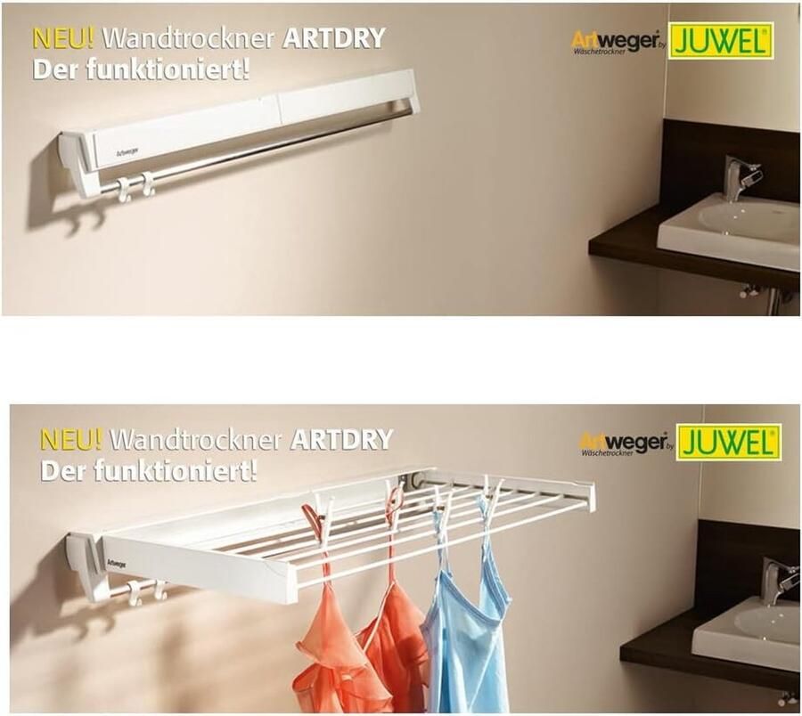 Artdry 100 Wasdroger drooglengte 85 m uittrekbaar breedte 1 m Krachtige prestaties met extra drooglengte