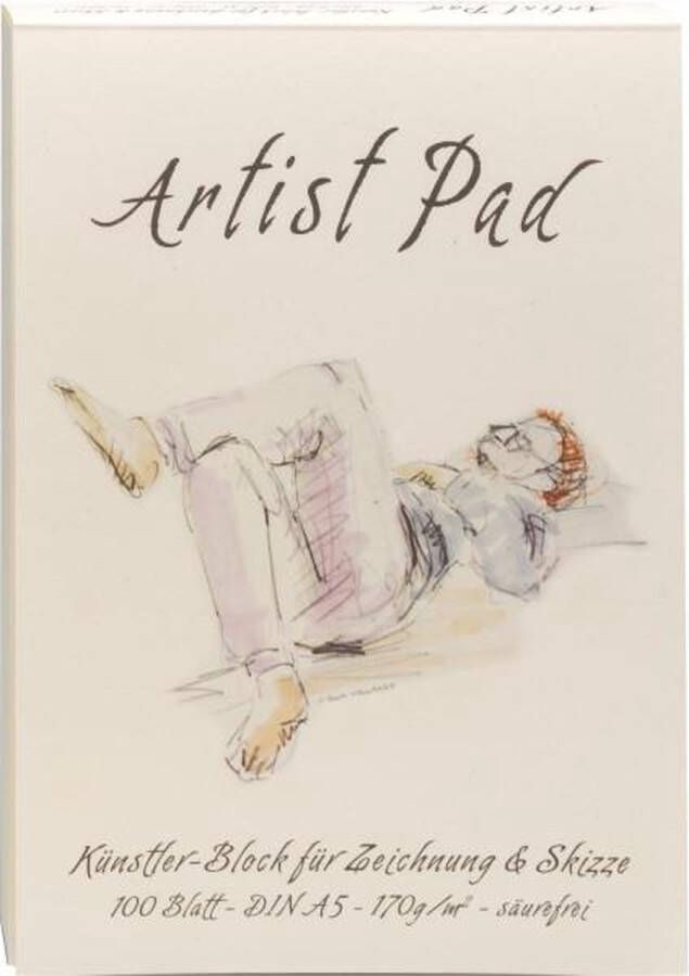 Artist pad tekenblok A5 100 vel