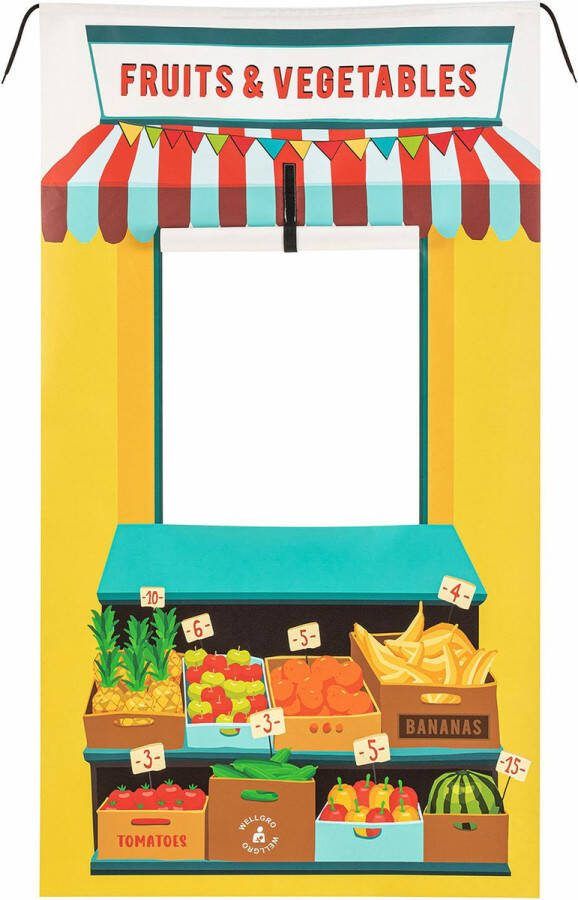 Asir Ophangbare Poppenkast Poppentheater Deurspel Geel 137 x 77 x 0 1 cm