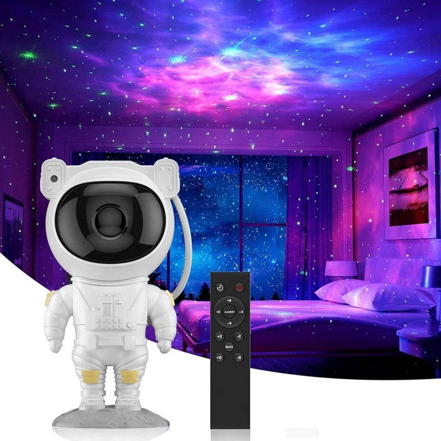 Astronaut Galaxy Light projector met timer en afstandsbediening Sterrenprojector voor kinderen en volwassenen met Smart Star functie Wit sterrenlichtprojector 228 x 120 mm