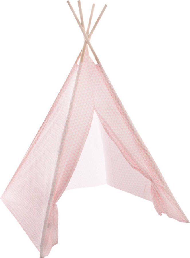 Atmosphera Tipi speeltent voor kinderen 120 x 120 x 160 cm roze Speeltenten