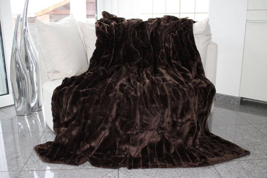 Auro Furry kussenhoes bruin 200x150 cm