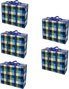 AURSTORE BASA opbergtas groot opvouwbaar opbergtas verhuistassen waszak (willekeurige kleur) (5 tassen (45 x 59 x 18 5 cm)