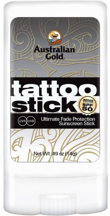 Australian Gold SPF50 Tattoo Stick 14 gr zonnebrandcrème