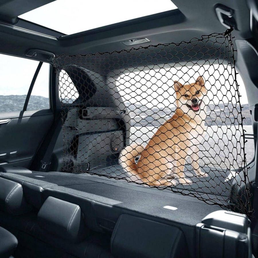 Auto Hond Barrière Net Veiligheidsnet voor Hond Huisdier Kinderen Mesh Hek Veiligheidsbarrière Scheiding Netto Omheining Bescherming Zwart Omheining Net