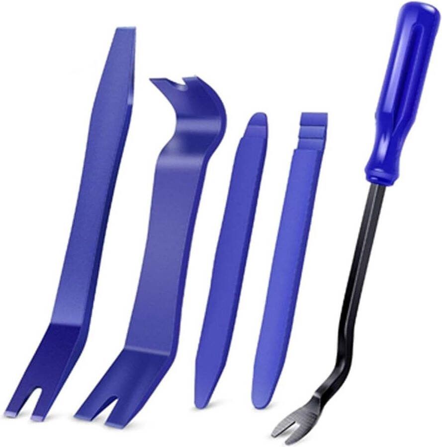 Auto interieur demontage gereedschapset 5-delig Blauw
