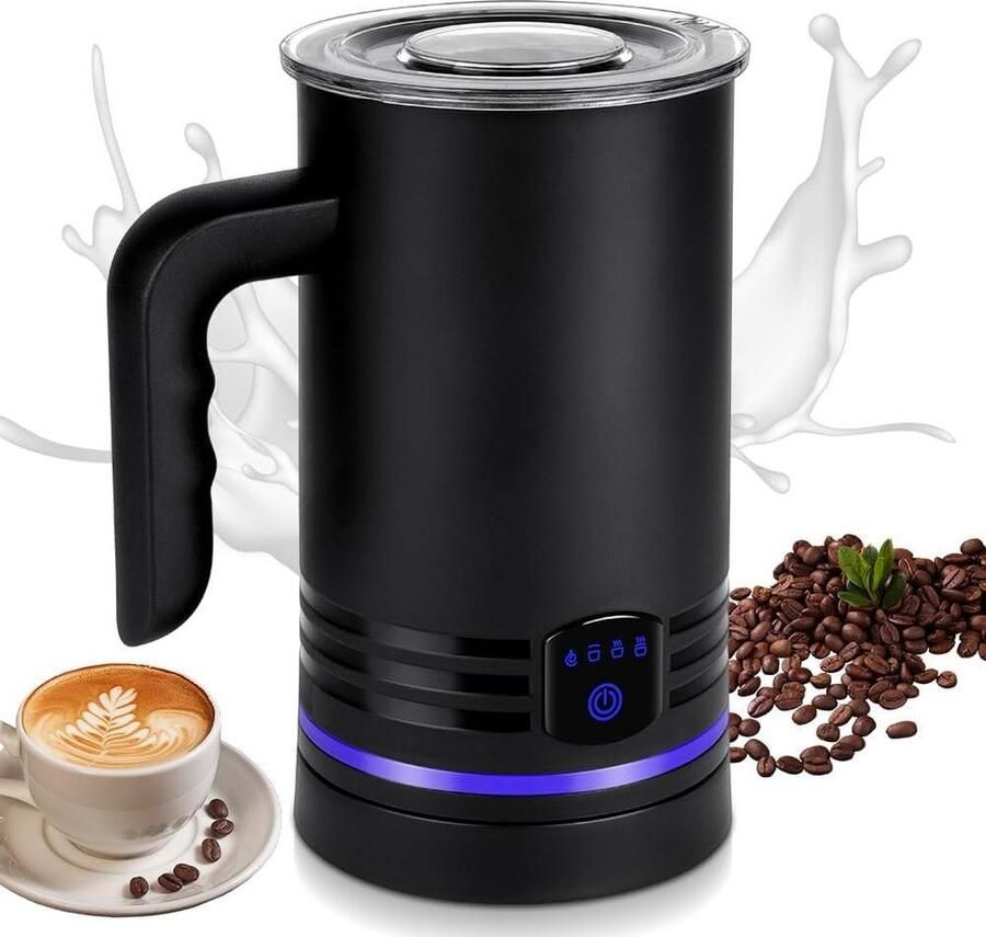 Automatische 4-in-1 Melkopschuimer 430ml Stil 400W RVS Koffie Latte Cappuccino Chocolademelk