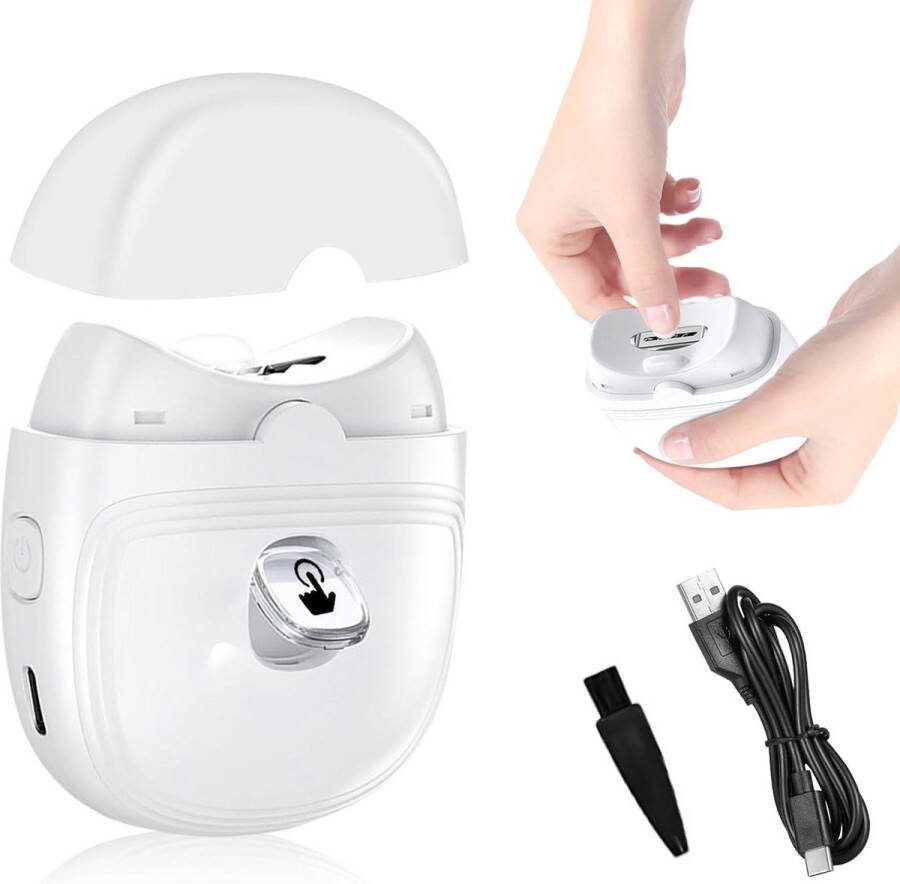 Automatische Elektrische Nagelknipper Oplaadbaar USB Nagelvijl Spatwaterdicht