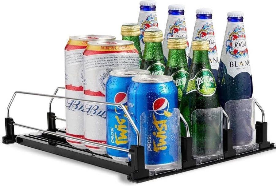 Automatische koelkast-organizer blikjeshouder koelkastdispenser blikjesdispenser voor dranken drankorganisatie automatisch voor koelkasten soda-kan-organizer