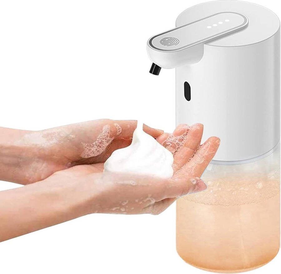 Automatische Zeepdispenser 400 ml Schuimzeepdispenser Wandbevestiging Elektrische No-Touch-Sensor USB-Oplaadbaar Keuken Kantoor School Hotel Eenheidsmaat