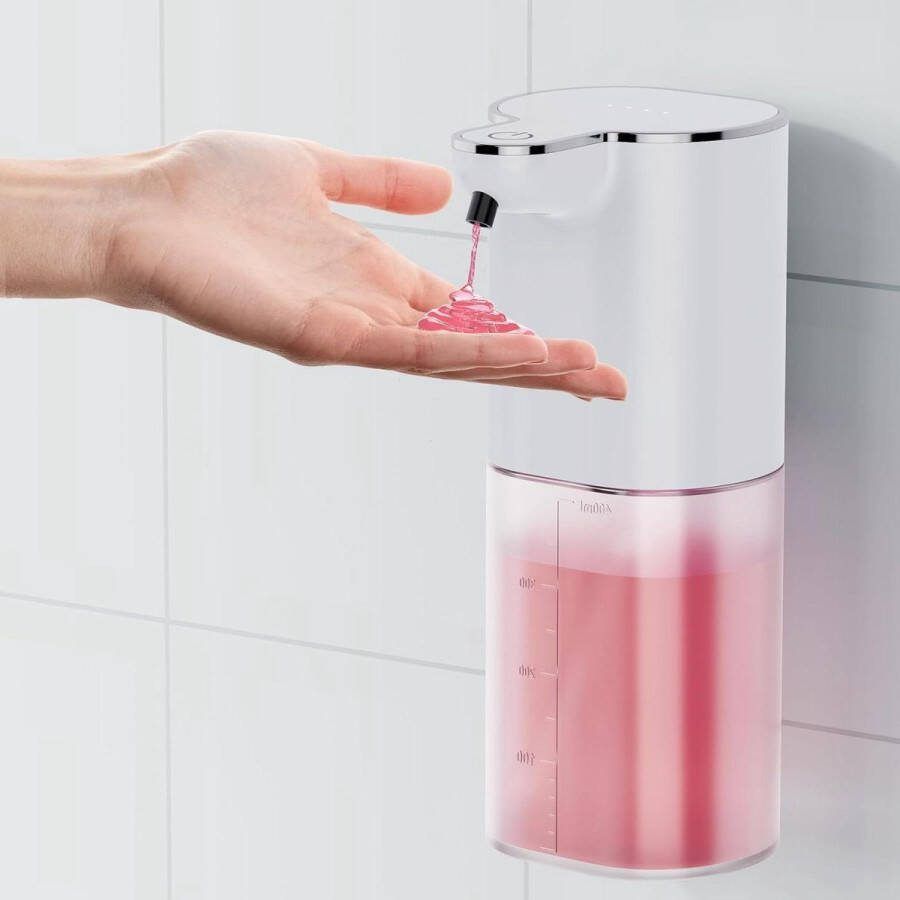 Automatische Zeepdispenser Gel Handzeep400 ml Wandmontage Elektrische Zeepdispenser met Sensor USB-opladen IPX5waterdicht