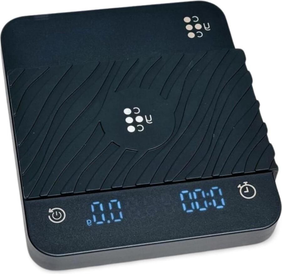 Autotimer 01 g nauwkeurige koffieweegschaal Oplaadbaar en met rubberen pad Keukenweegschaal met automatische baristaprogramma's