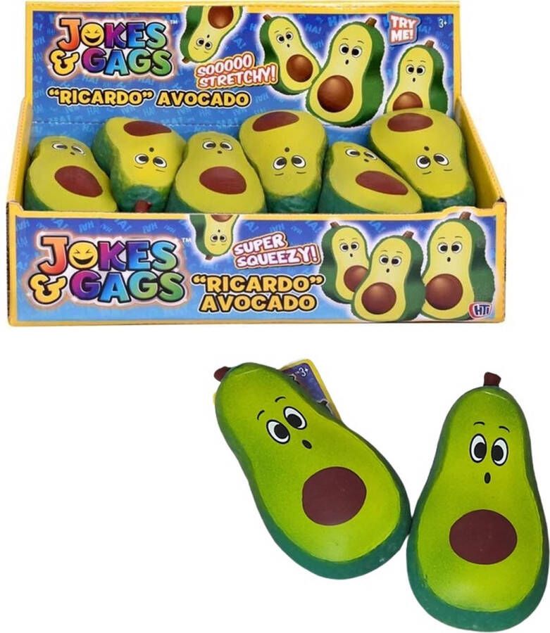 Avocado stressbal voor de hand 1 exemplaar Fidget Toys Stressbal volwassenen Kinderen schoenkado sinterklaas