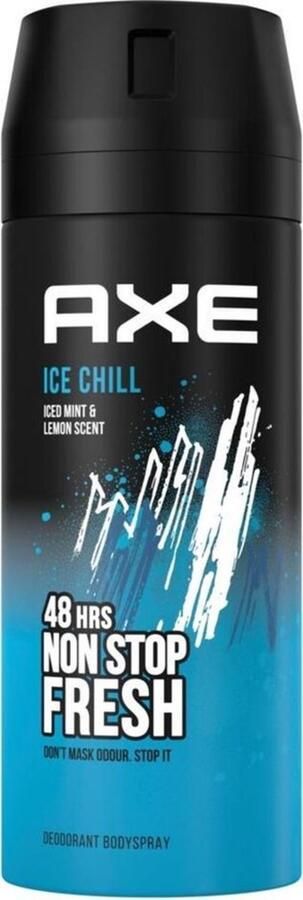 Axe Deodorant Bodyspray Ice Chill 4 x 150ml