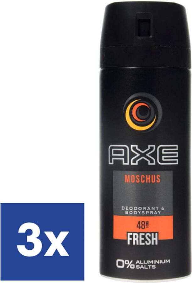 Dove Axe Men Moschus Deo Spray 3 x 150 ml