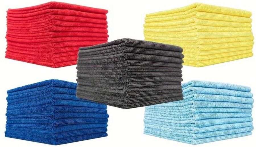 *AYASOUK* (4 stuk ) premium microvezel-reinigingsdoek zeer absorberend pluisvrij krasbestendig herbruikbare schoonmaakbenodigdheden voor keukenhanddoeken vaatdoeken stofreinigingsdoeken kleuren