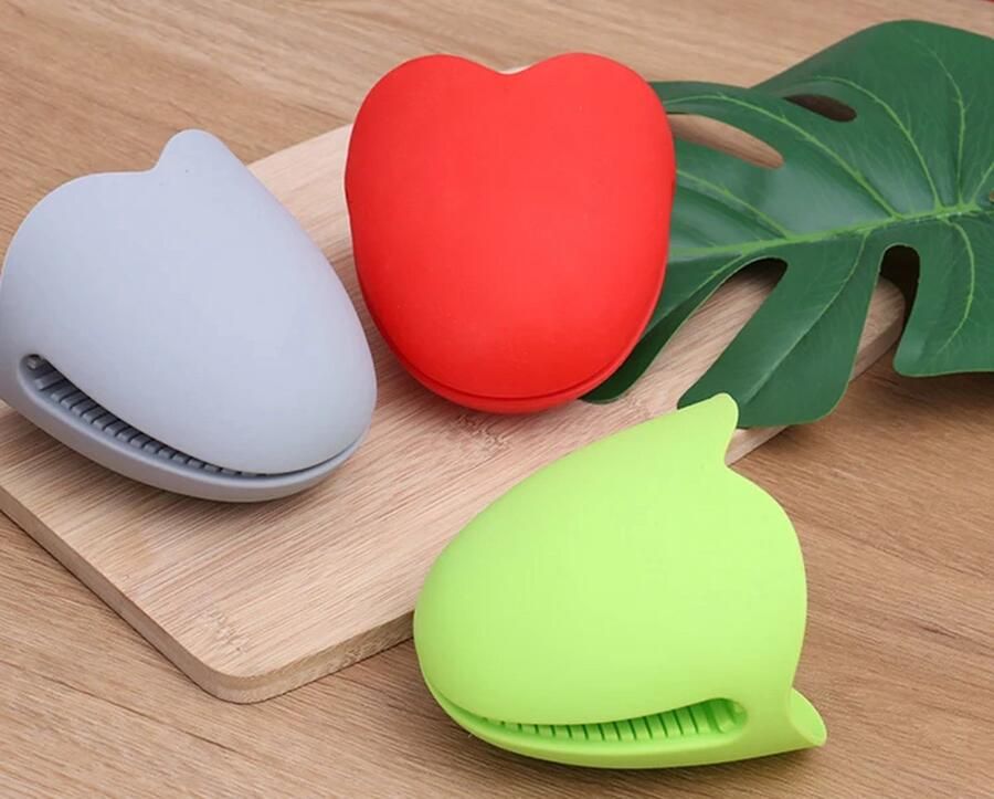 AYASOUK Silicone Hittebestendige Pannenlap Ovenwant Handschoen .Dikker Siliconen Anti-Hot Handschoenen Magnetron Handschoen- Isolatie Non Stick Anti-Slip Grips Kom Pot- Clips Keuken koken Gadget