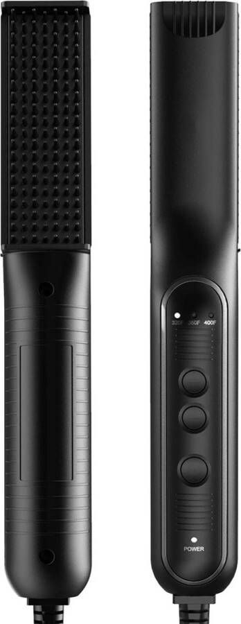 Baard Stijltang Baardstijler met Baardolie Baard Styler 3 Warmtestanden Zwart