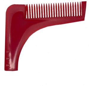 Baardkam Beard Styler Baard trimmer Kam Comb Baardborstel voor trimmen en scheren Baard verzorging Rood