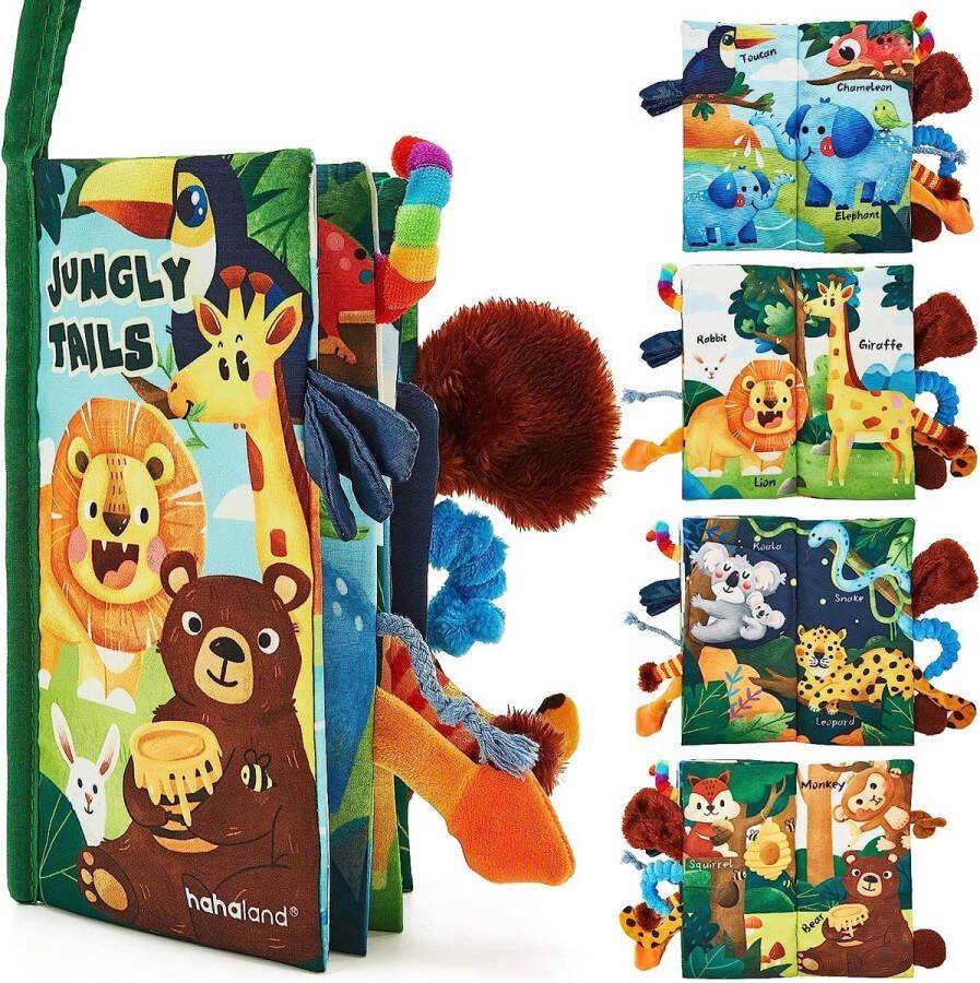 Babies toys Baby Jungle Dierenstaart Doek Boek Baby Speelgoed 0-6 Maanden Babyspeelgoed Gift Jongens Meisjes Autostoelspeelgoed