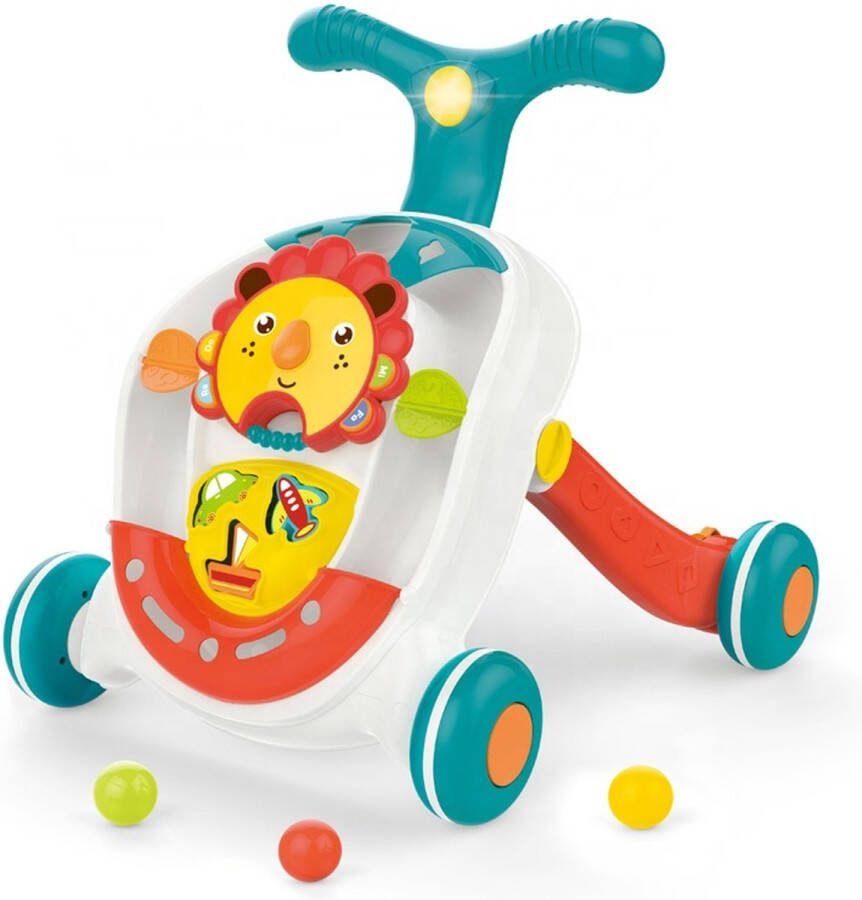 Baby loopwagen Educatief babyspeelgoed Looptrainer leeuw en leuke figuurtjes