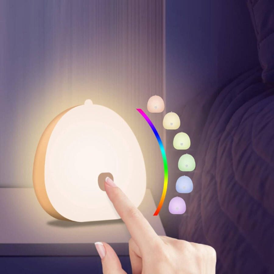 Baby Nachtlampje LED Kindernachtlampje USB-C Oplaadbaar Borstvoeding Nachtlampje Dimbaar Touch Control