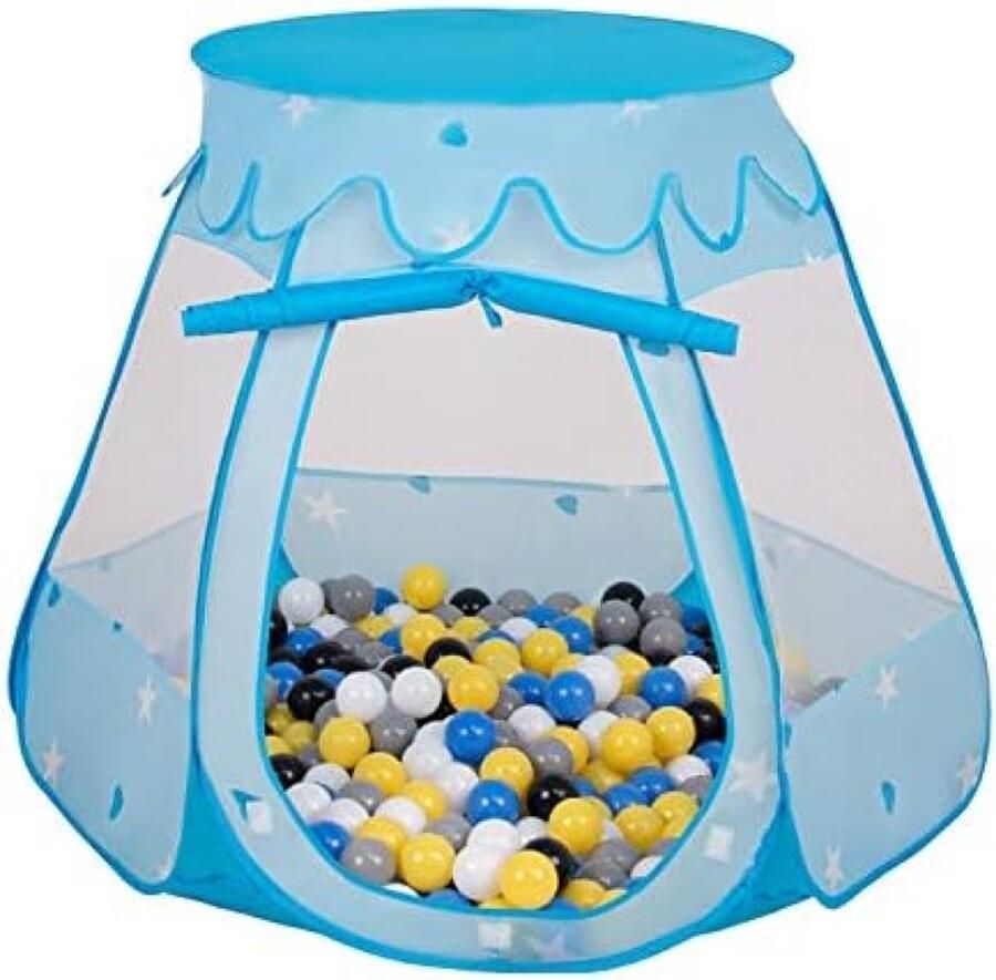 Baby speeltent met plastic ballen tent 105 x 90 cm 100 ballen