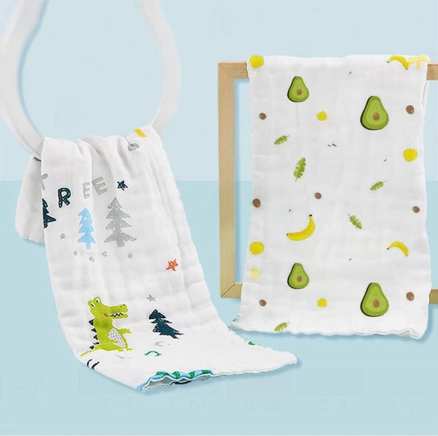 Baby Washandjes Soft Mousseline-washandje voor baby's Gezichtshanddoeken voor pasgeborenen met een gevoelige huid 4