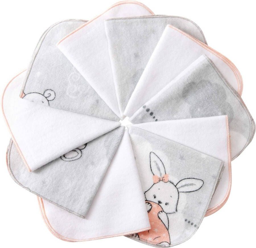 Baby Washandjes Soft Mousseline-washandje voor baby's Gezichtshanddoeken voor pasgeborenen met een gevoelige huid 10