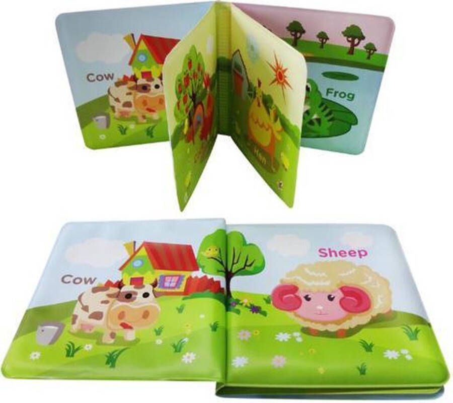 Babyboekje knisperboekje Babyspeelgoed zwemband boek voor kinderen Babybadboekjes Douchen Leren speelgoed | Zwevend boek | Waterdicht kinderbad voor peuters Bath book animal farm