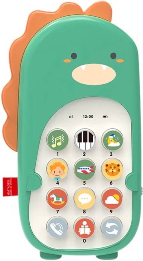 Babycure Dancing dinosaur Green Dino Babytelefoon Speelgoed telefoon met bijtring!