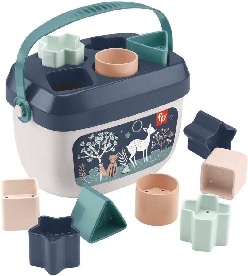 Baby's Eerste Blokken – Navy Fawn set van 10 blokken om te stapelen en sorteren voor kinderen vanaf 6 maanden