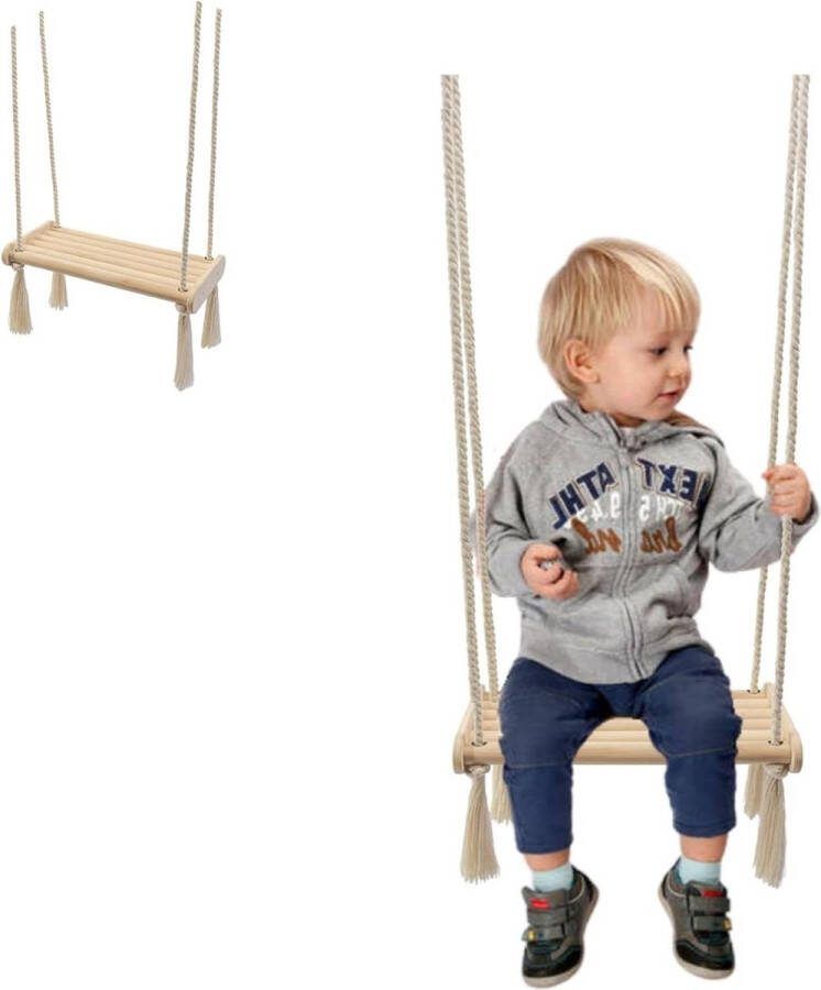 Babyschommel van hout houten schommelplank voor thuis indoor schommelplank 100% milieuvriendelijk