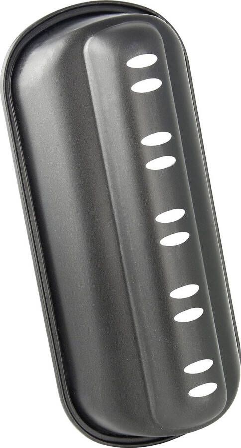 Backvorm (31 x 7 x 15 cm) Speciaal Seizoen Stollenhoes met antiaanbaklaag Bakplaat voor stollen Hoeveelheid: 1 stuk zwart