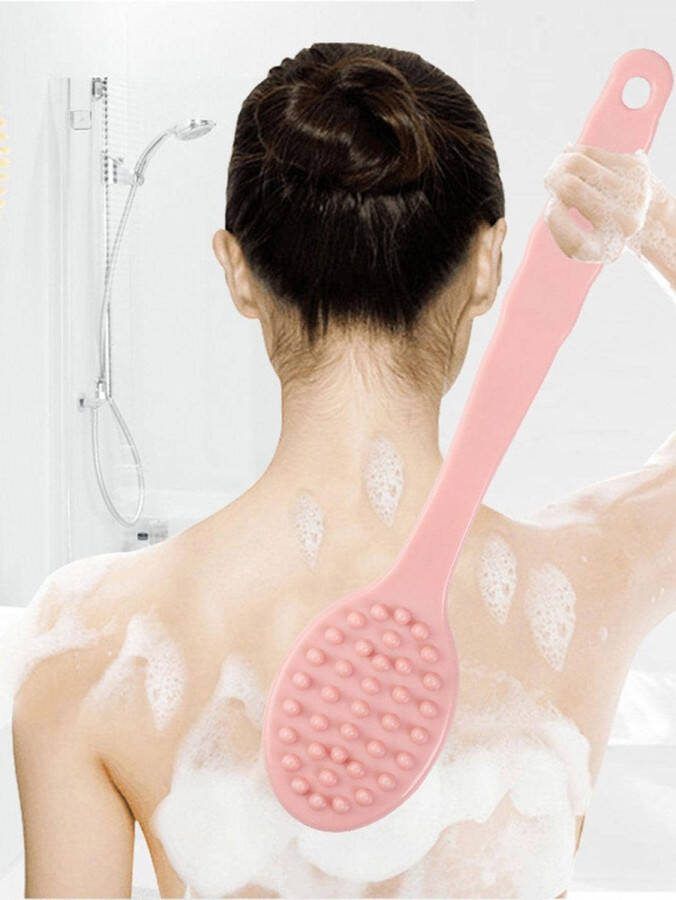 Bad Borstel Scrubber Borstels Body Bad Douche Spons Borstels Met Handvat Scrub Huid Massager Peeling Badkamer Borstel Lichaamsborstel Rugborstel