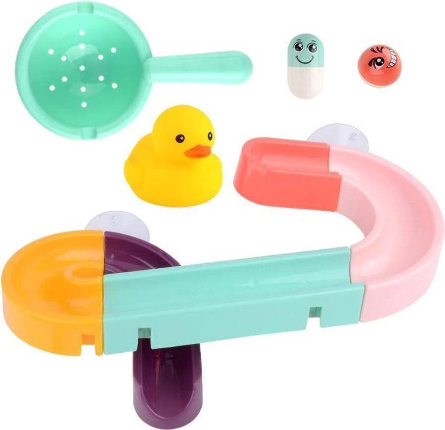 Bad Speelgoed Knikkerbaan Water Knikkerbaan Kleef Speelgoed Baan Water Splash Track Kinder Waterspeelgoed Easy Stick on Ball Track 12 Delig