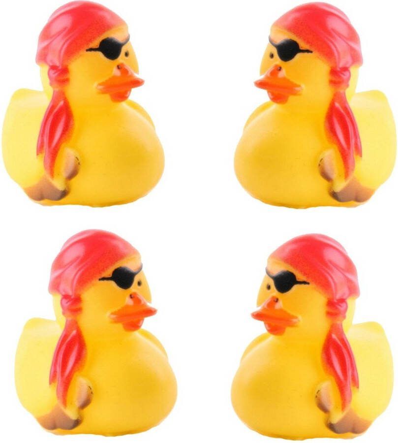 Merkloos Sans marque Badeendje 4 st Piraat Jack 5 cm Badspeelgoed