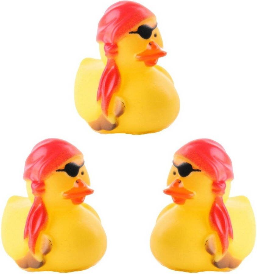 Badeendje 6 st Piraat Jack 5 cm Badspeelgoed