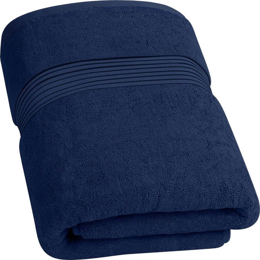 Badhanddoek 700 g m² katoen marineblauw 89 x 178 cm luxe badhanddoek perfect voor thuis badkamer zwembad en sportschool ringgesponnen katoen