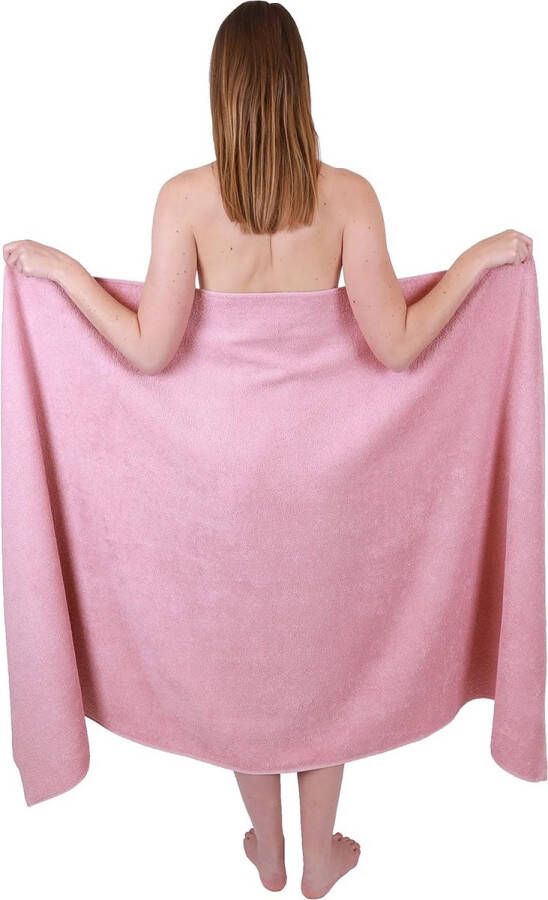 Badhanddoek groot XXL Berlijn x 200 cm badhanddoeken saunahanddoek 100% katoen Lotus