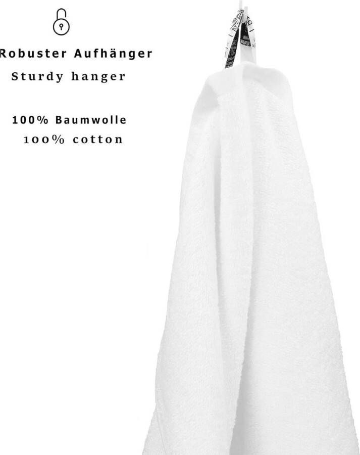 Badhanddoek groot XXL Berlin afmetingen 100 x 200 cm badhanddoeken saunahanddoek 100% katoen wit