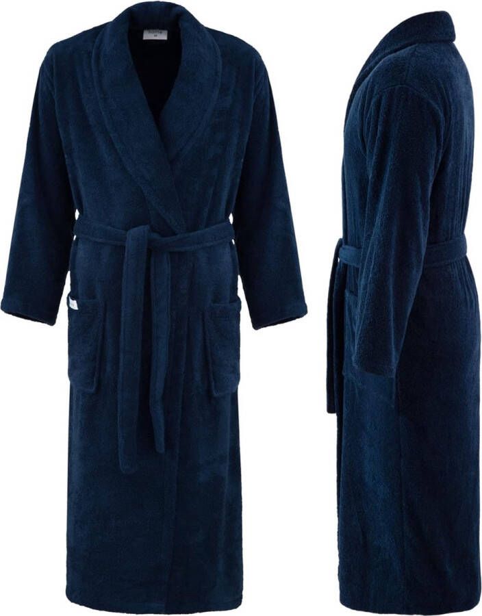 Badjas voor dames en heren van 100% katoen ochtendjas badstof knuffels saunamantel warm en behaaglijk sneldrogend zacht absorberend 400 g m²