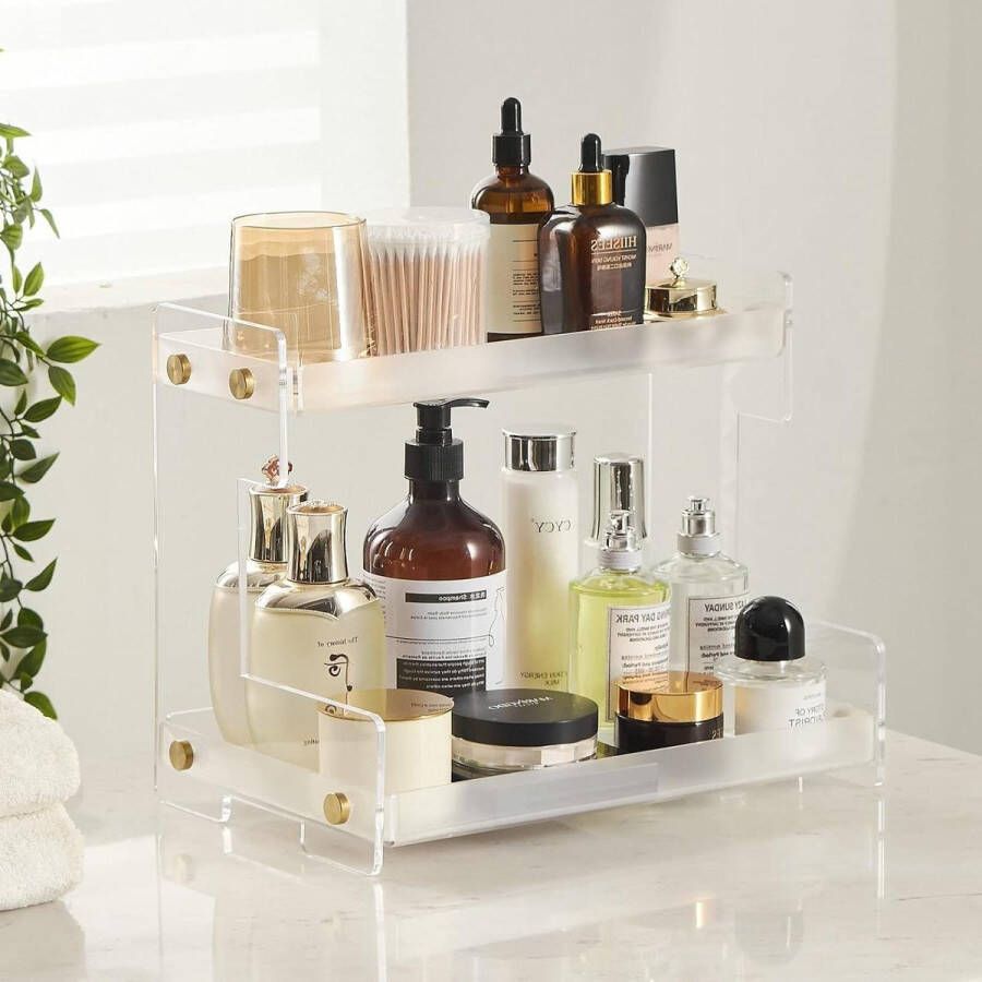 Badkamer Organizer Aanrecht 2 Tier Opbergplank Voor Badkamer Keuken MUYEDRAIN